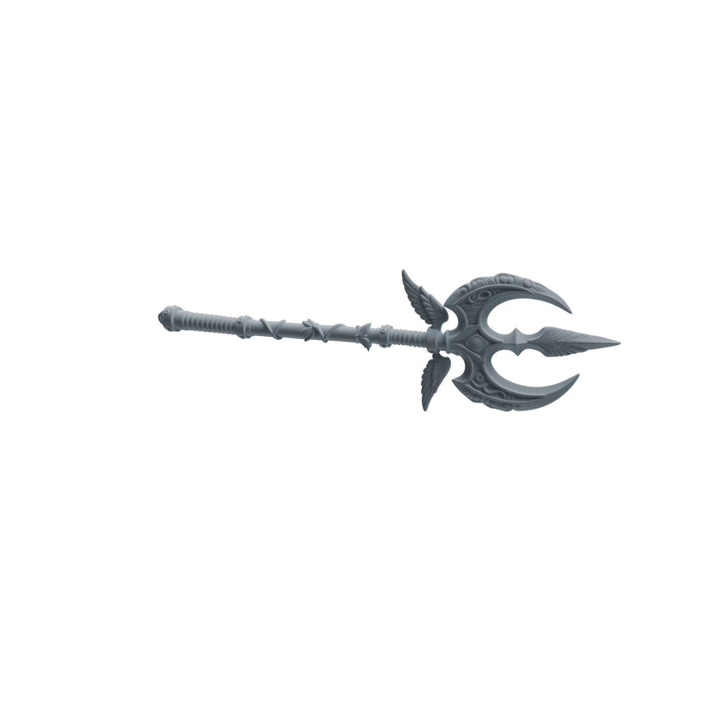 MRY-SFW LYGS410 Winged Decorative Trident Weapon Modern Model 4 pcs