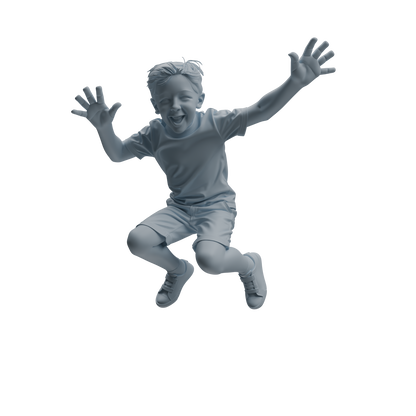 MRY-SFW LYTR1034 Joyful Kids Character Modern Model 4 pcs