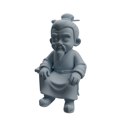 MRY-SFW LYTR976 Ancient Scholar Tea Drinking Character Modern Model 4 pcs