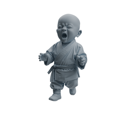 MRY-SFW LYTR1069 Kung Fu Little Monk Character Modern Model 4 pcs