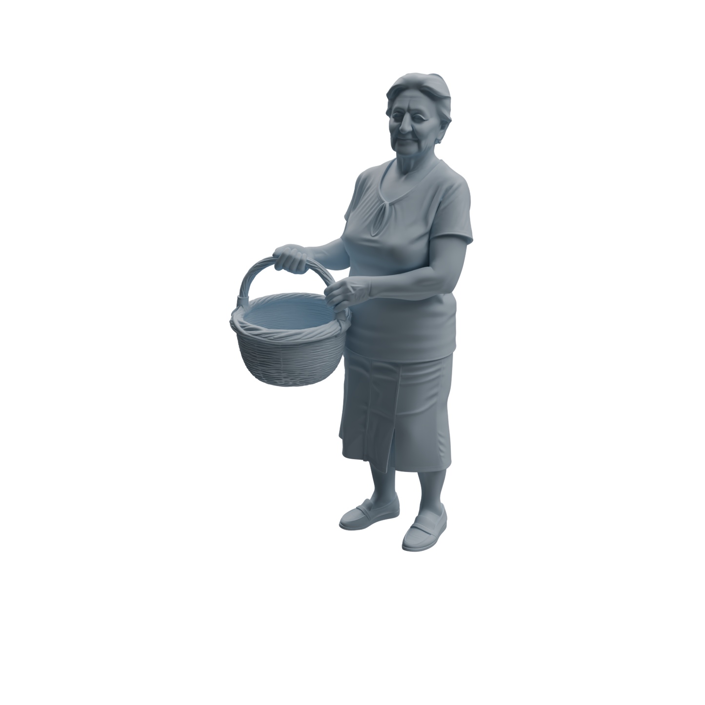 MRY-SFW LYTR995 Market Elderly Shopper Character Modern Model 4 pcs