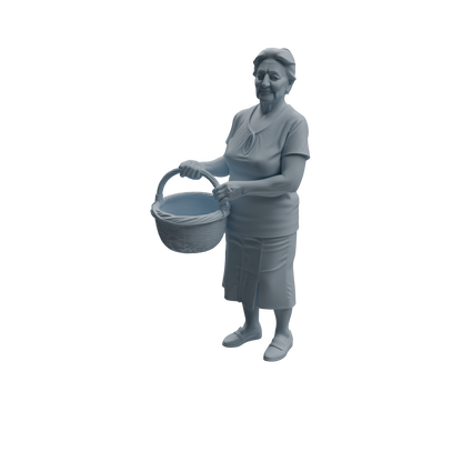 MRY-SFW LYTR995 Market Elderly Shopper Character Modern Model 4 pcs