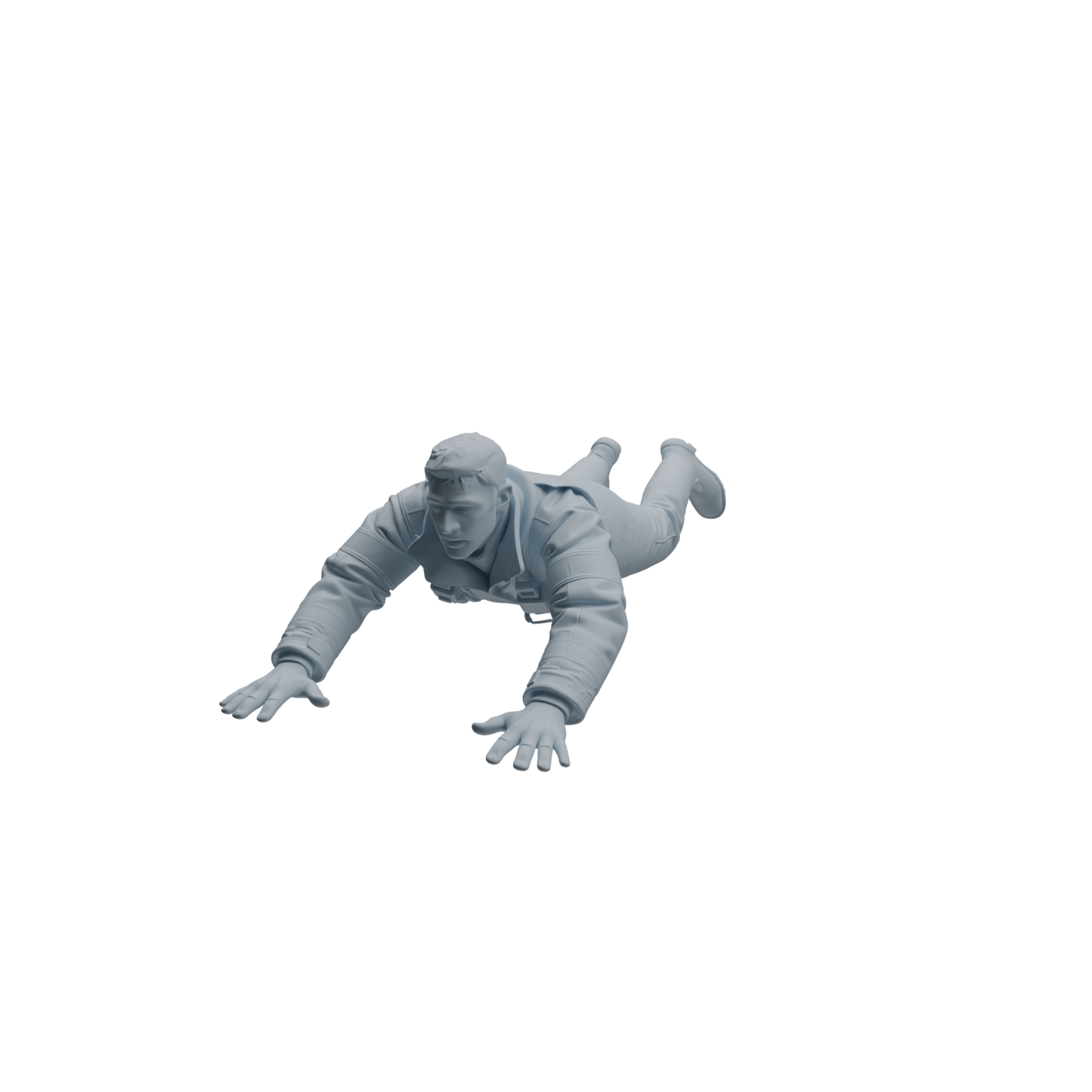 MRY-SFW LYTR1068 Water Rescue Sitting Pose Firefighter Character Modern Model 4 pcs