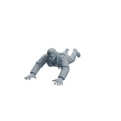MRY-SFW LYTR1068 Water Rescue Sitting Pose Firefighter Character Modern Model 4 pcs