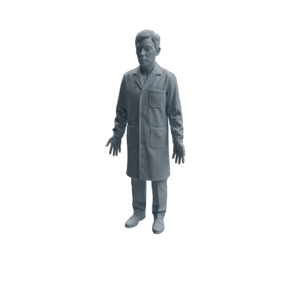 MRY-SFW LYTR965 Lab Research Teacher Character Modern Model 4 pcs