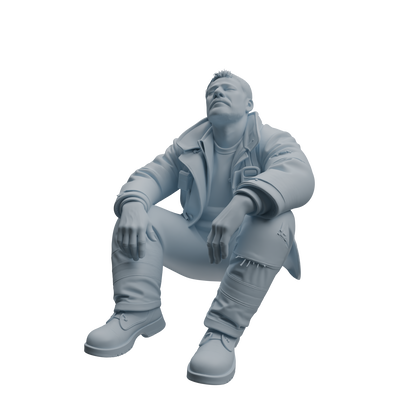 MRY-SFW LYTR1063 Firefighter Action Pose Character Modern Model 4 pcs