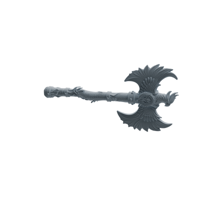 MRY-SFW LYGS431 Feather Decorative Axe and Spear Weapon Modern Model 4 pcs