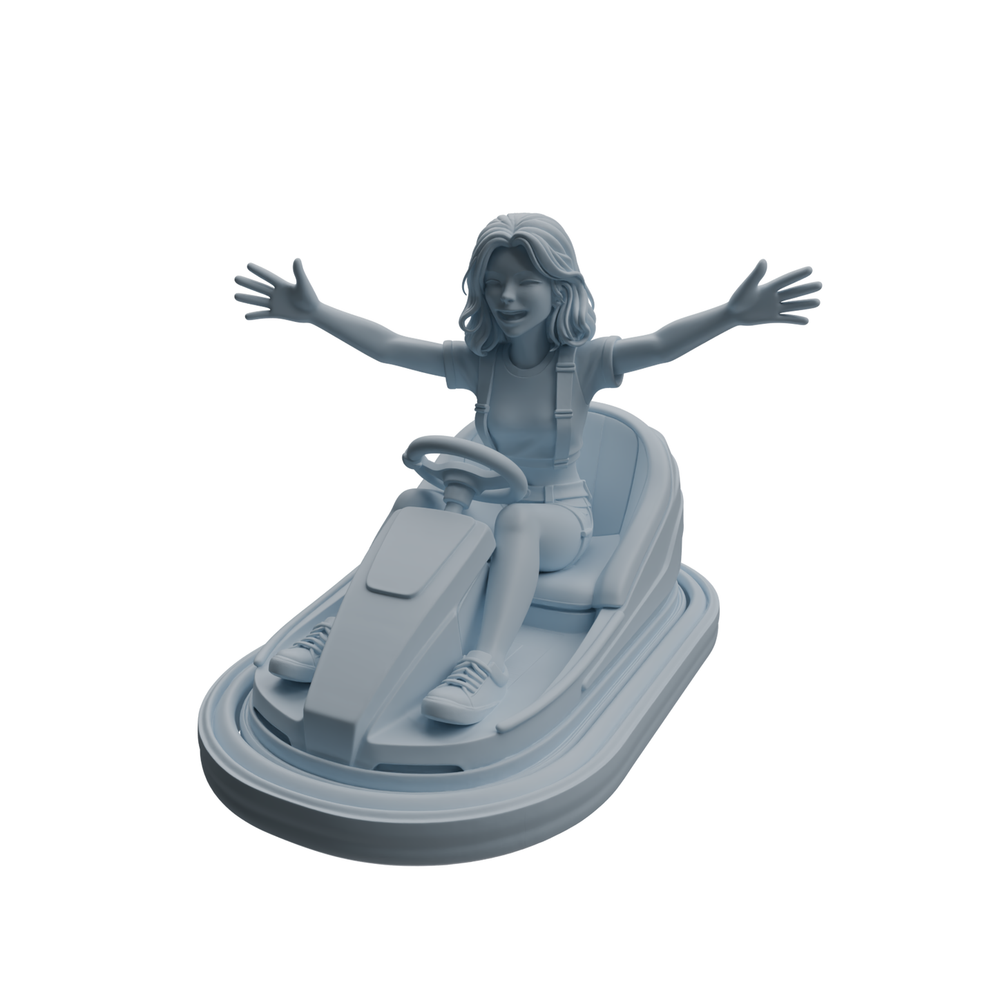 MRY-SFW LYTR1051 Amusement Park Bumper Car Female Character Modern Model 4 pcs