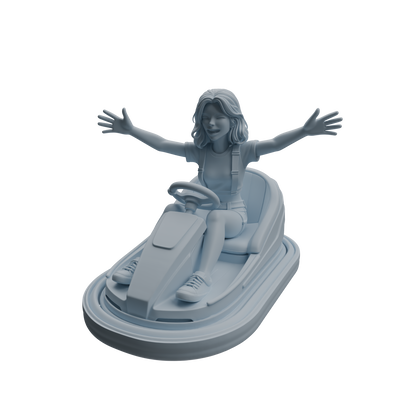 MRY-SFW LYTR1051 Amusement Park Bumper Car Female Character Modern Model 4 pcs