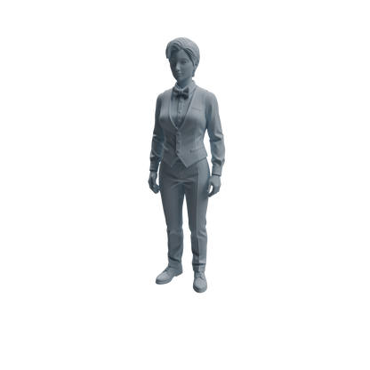 MRY-SFW LYTR933 Bar Bartender Woman Character Modern Model 4 pcs