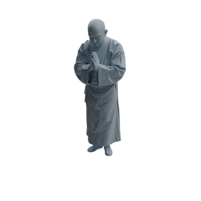 MRY-SFW LYTR1081 Buddha-worshipping Monk Character Modern Model 4 pcs