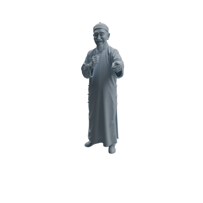 MRY-SFW LYTR987 Late Qing-Early Republic Teahouse Owner Character Modern Model 4 pcs