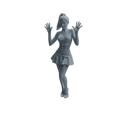 MRY-SFW LYTR929 Nightclub Dancer Woman Character Modern Model 4 pcs