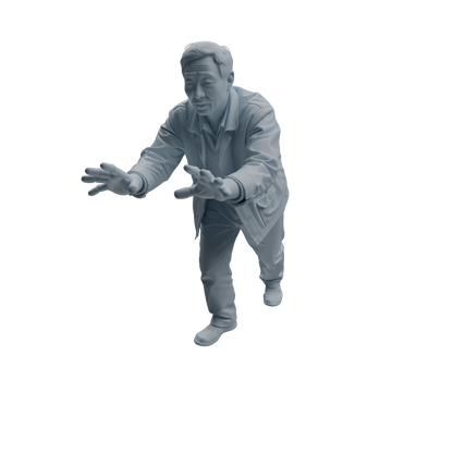 MRY-SFW LYTR996 Working Laborer Character Modern Model 4 pcs