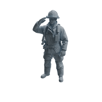MRY-SFW LYTR1062 Firefighter Occupation Pose Character Modern Model 4 pcs