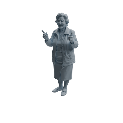 MRY-SFW LYTR1035 Interactive Elderly Character Modern Model 4 pcs