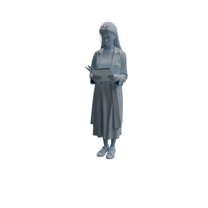 MRY-SFW LYTR1004 Female Medical Staff in Uniform Character Modern Model 4 pcs