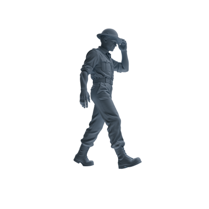 MRY-SFW SSTR178 Miniatures Soldier Model Kit Resting Soldier Pose Modern Model 6 pcs