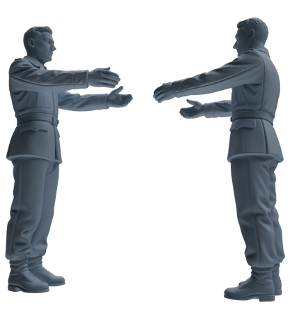 MRY-SFW SSTR190 Miniatures Soldier Model Kit Demolition Command Soldier Pose Modern Model 4 pcs