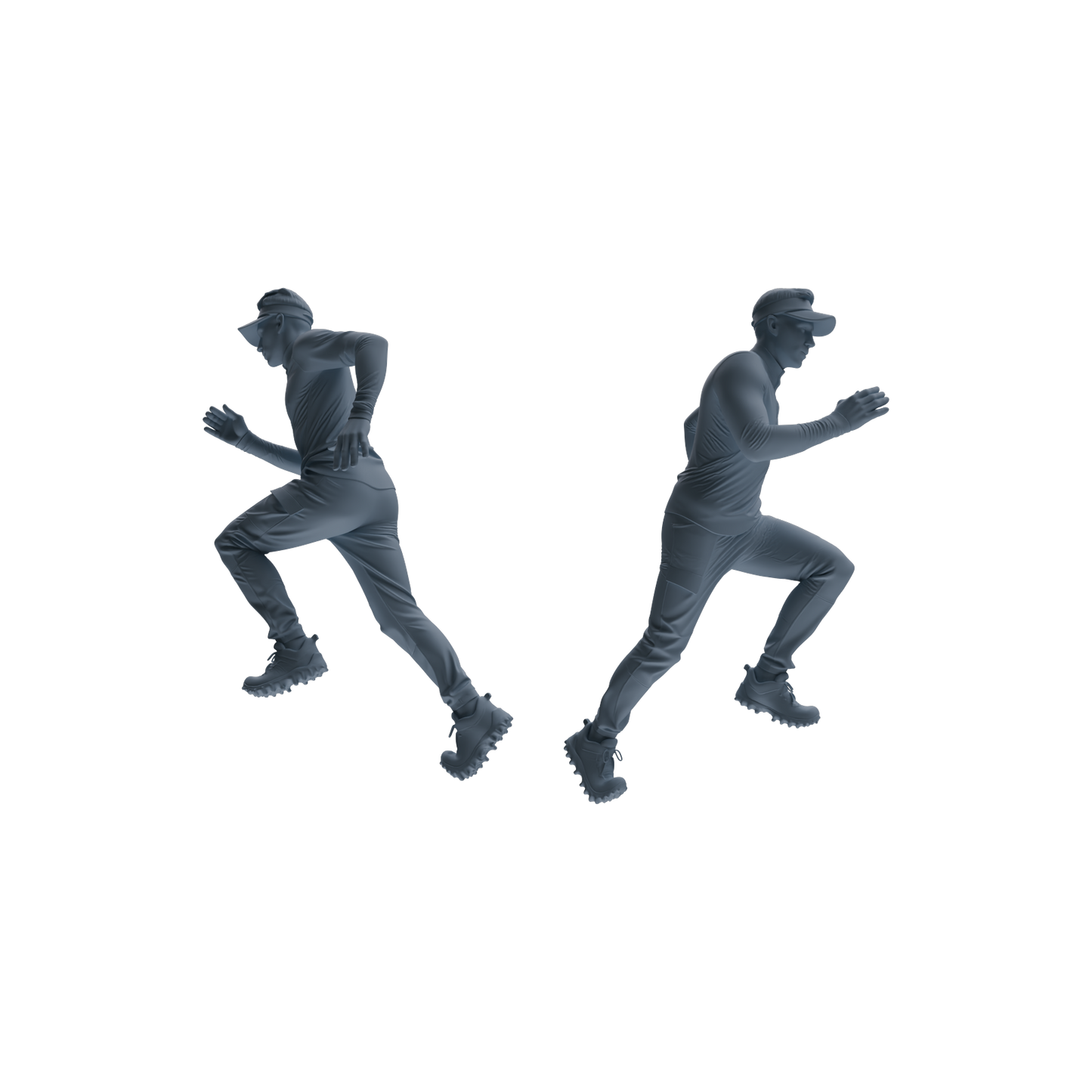 MRY-SFW LYTR821 Outdoor Running Athlete Figure Modern Model 6 pcs Miniature Car Diorama Figures Scene Props Accessories Resin