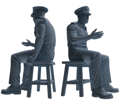 MRY-SFW LYGR768 Modern Hong Kong Police Six-Person Discussion Group