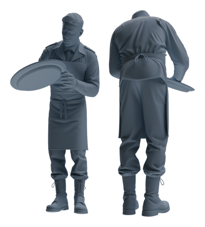 MRY-SFW LYGR597 Historical WWII U.S. Army Six-Person Cooking Group