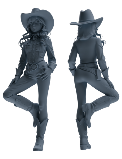 MRY-SFW LYTR892 Multi-style Cowgirl Modern Model 4 pcs