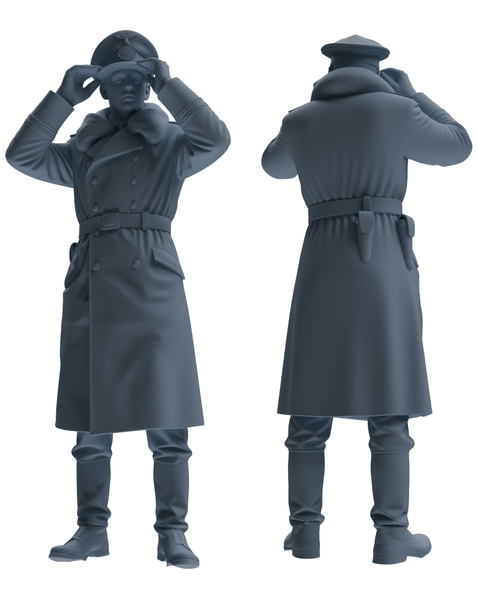 MRY-SFW LYGR707 WWII German Army War Scene Six-Person Daily Routine Group 3