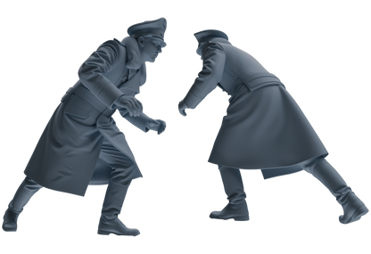 MRY-SFW LYGR713 WWII German Army Officer War Scene Six-Person Advancing Group