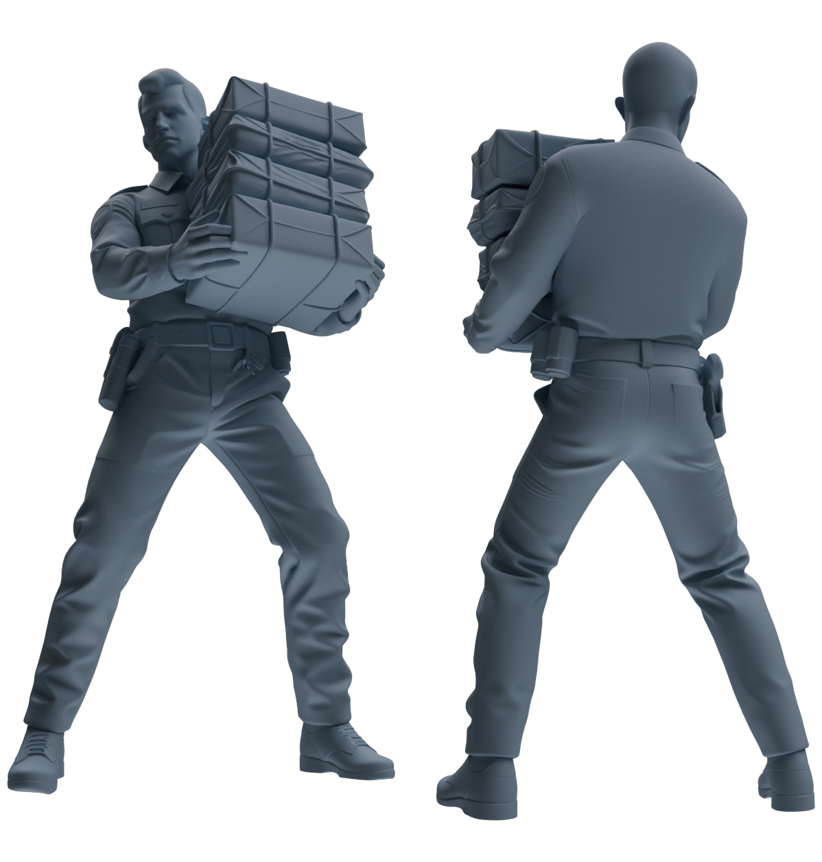 MRY-SFW LYGR670 Los Angeles Patrol Police Six-Person Carrying Group
