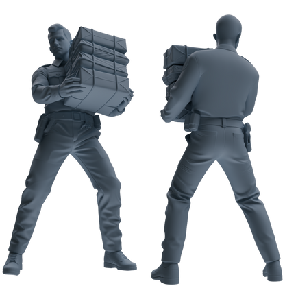 MRY-SFW LYGR670 Los Angeles Patrol Police Six-Person Carrying Group