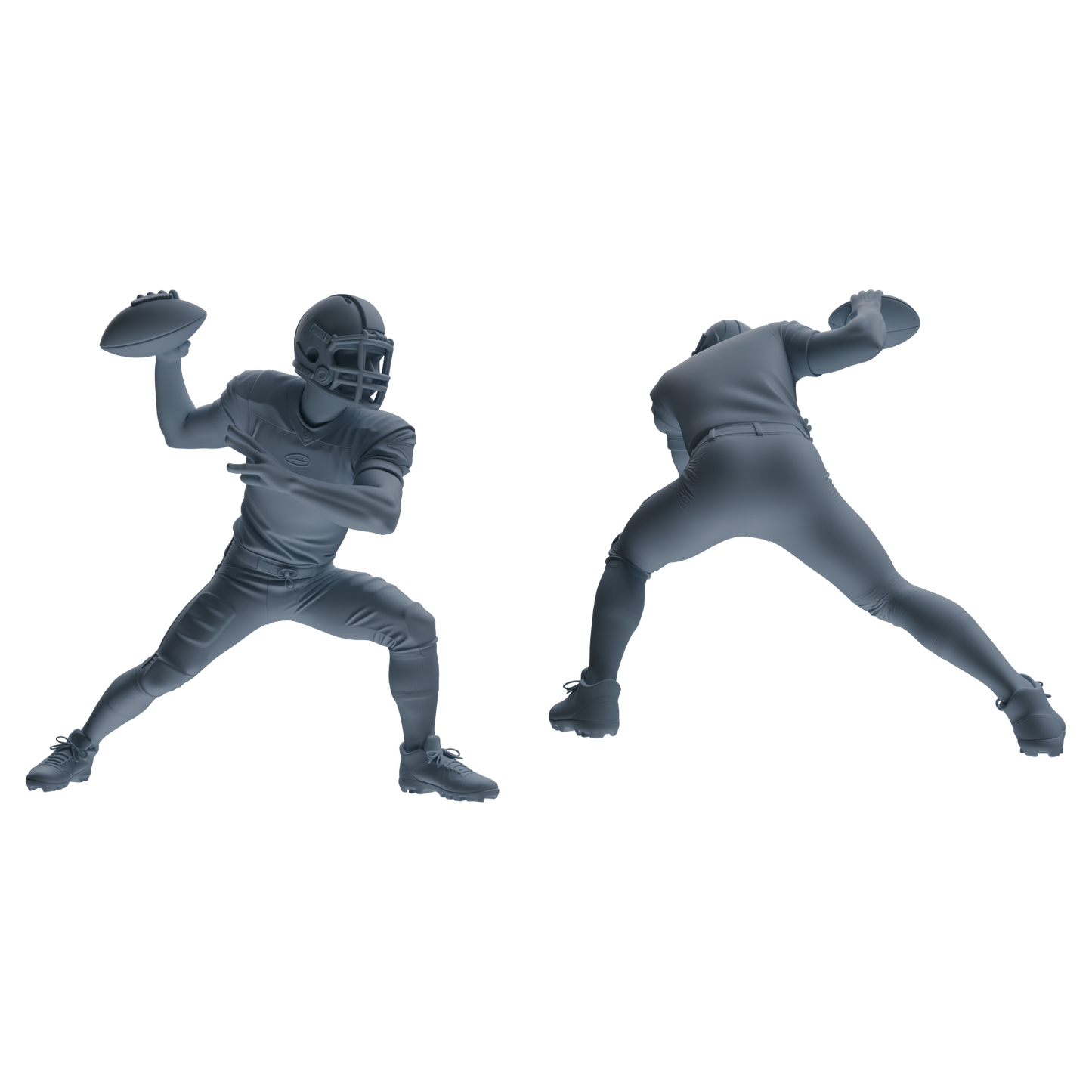 MRY-SFW LYTR809 American Football Player Figure Modern Model 5 pcs Miniature Car Diorama Figures Scene Props Accessories Resin