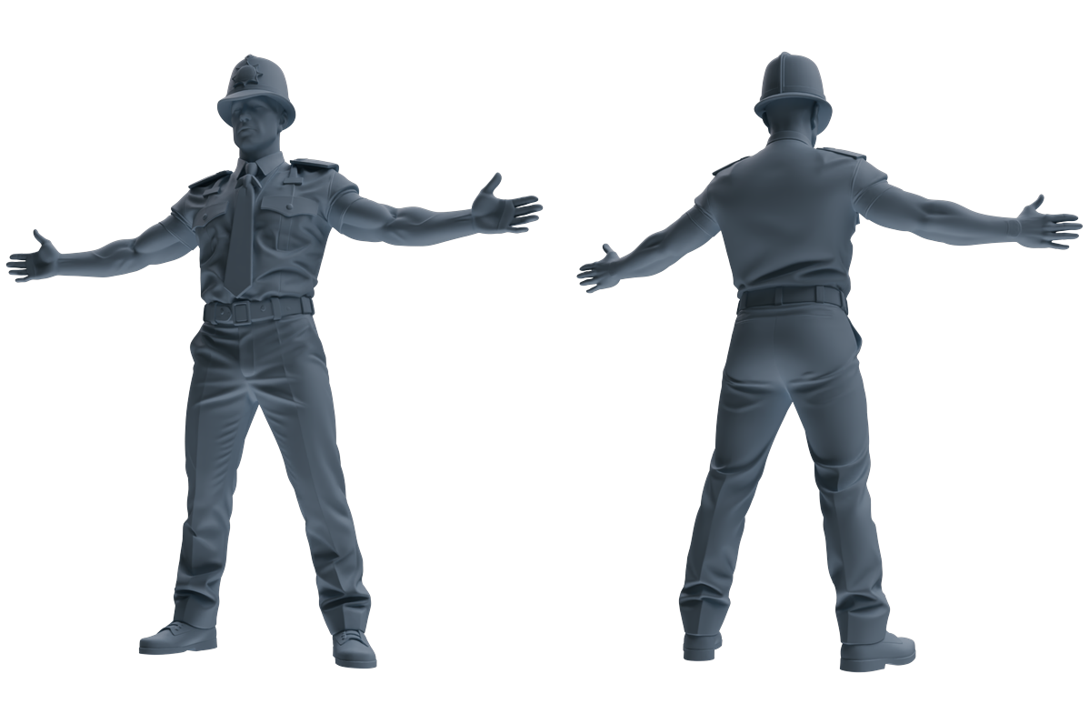 MRY-SFW LYGR804 Modern British Police Six-Person Daily Routine