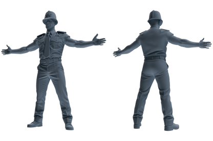 MRY-SFW LYGR804 Modern British Police Six-Person Daily Routine