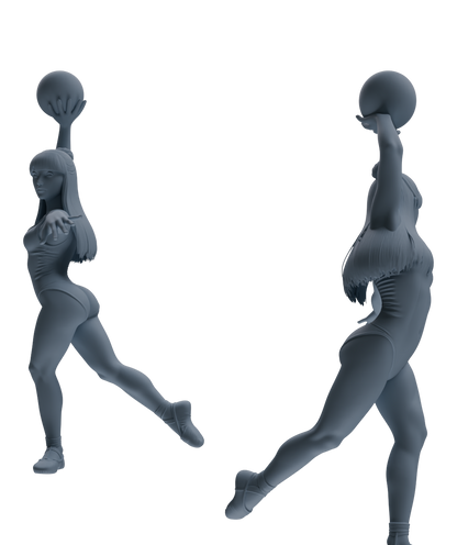 MRY-SFW LYTR835 Rhythmic Gymnastics Female Athlete Figure Modern Model 6 pcs Miniature Car Diorama Figures Scene Props Accessories Resin