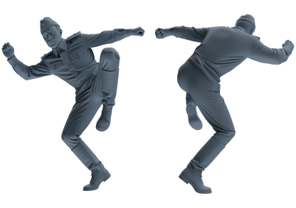 MRY-SFW LYGR733 WWII Soviet Army War Scene Six-Person Dancing Group