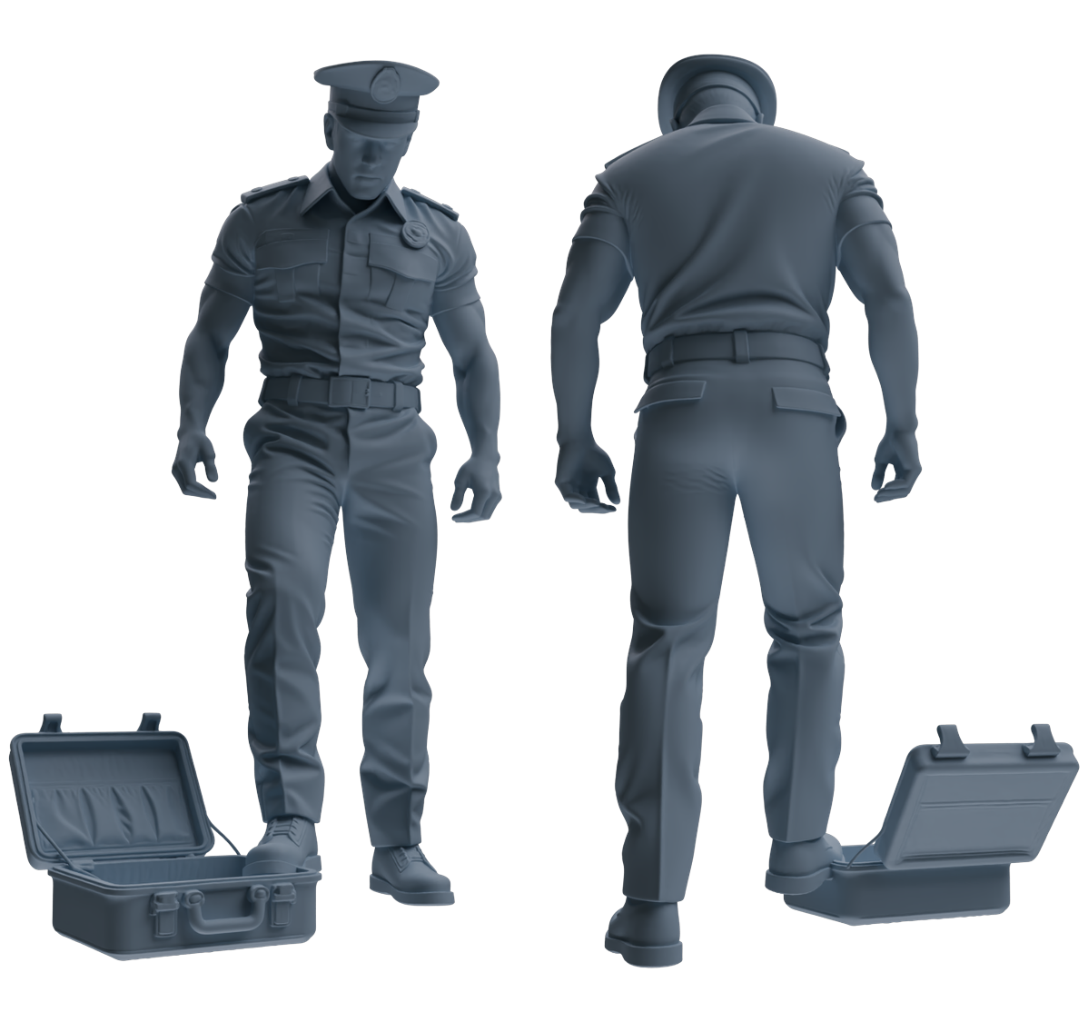 MRY-SFW LYGR772 Modern Hong Kong Police Six-Person Combat Readiness Group