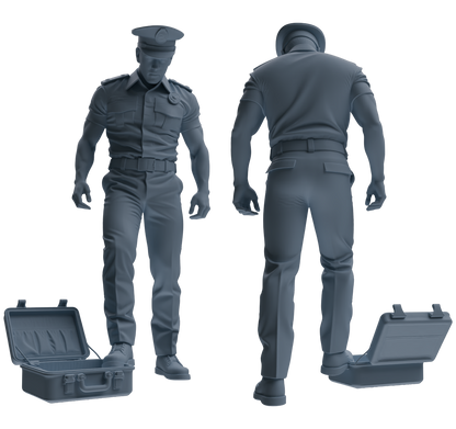 MRY-SFW LYGR772 Modern Hong Kong Police Six-Person Combat Readiness Group