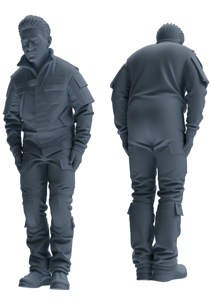 MRY-SFW LYGR698 Modern U.S. Military Six-Person Reprimand Group
