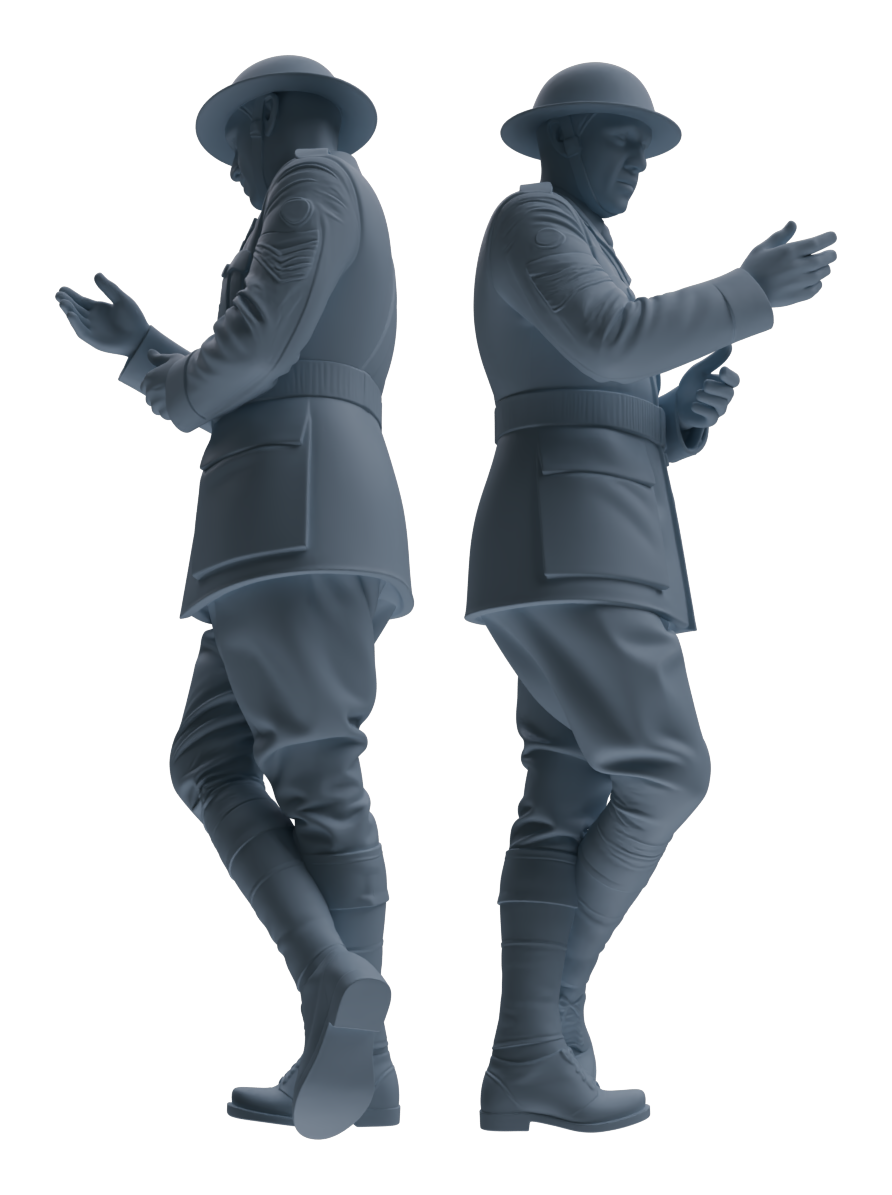 MRY-SFW LYGR600 Historical WWII British Army Six-Person Daily Routine 2