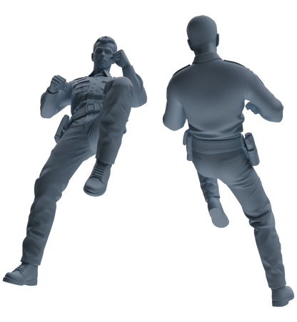 MRY-SFW LYGR672 Los Angeles Patrol Police Six-Person Combat Group