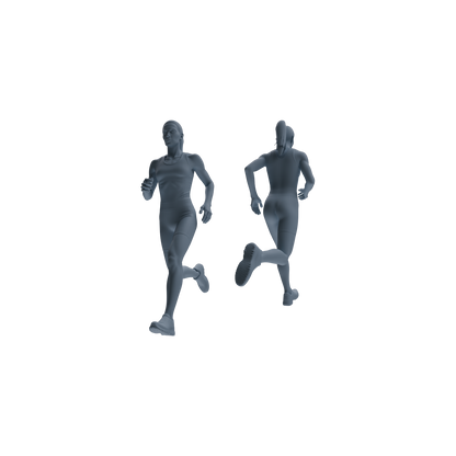 MRY-SFW LYTR818 Running Athlete Figure Modern Model 4 pcs Miniature Car Diorama Figures Scene Props Accessories Resin