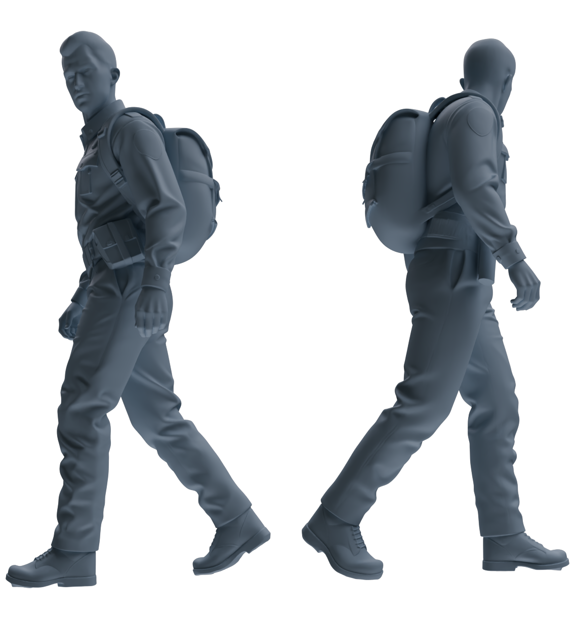MRY-SFW LYGR678 Los Angeles Patrol Police Seven-Person Foot Patrol Group