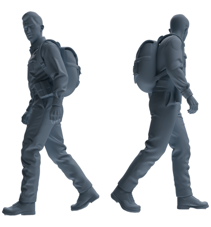 MRY-SFW LYGR678 Los Angeles Patrol Police Seven-Person Foot Patrol Group