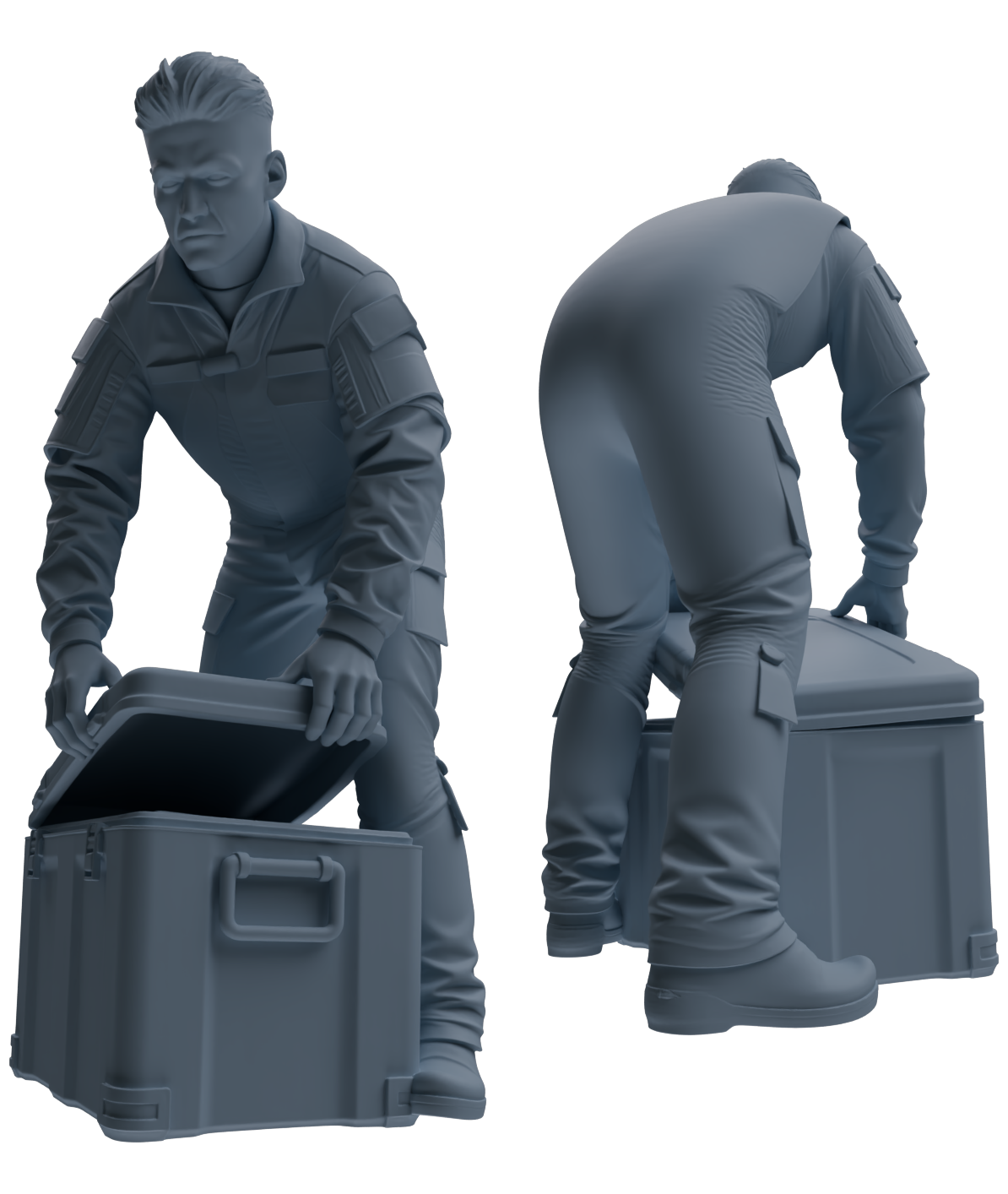 MRY-SFW LYGR699 Modern U.S. Military Six-Person Combat Readiness Group