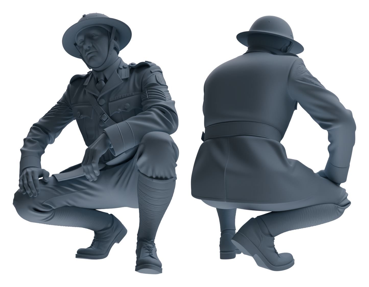 MRY-SFW LYGR599 Historical WWII British Army Six-Person Daily Routine
