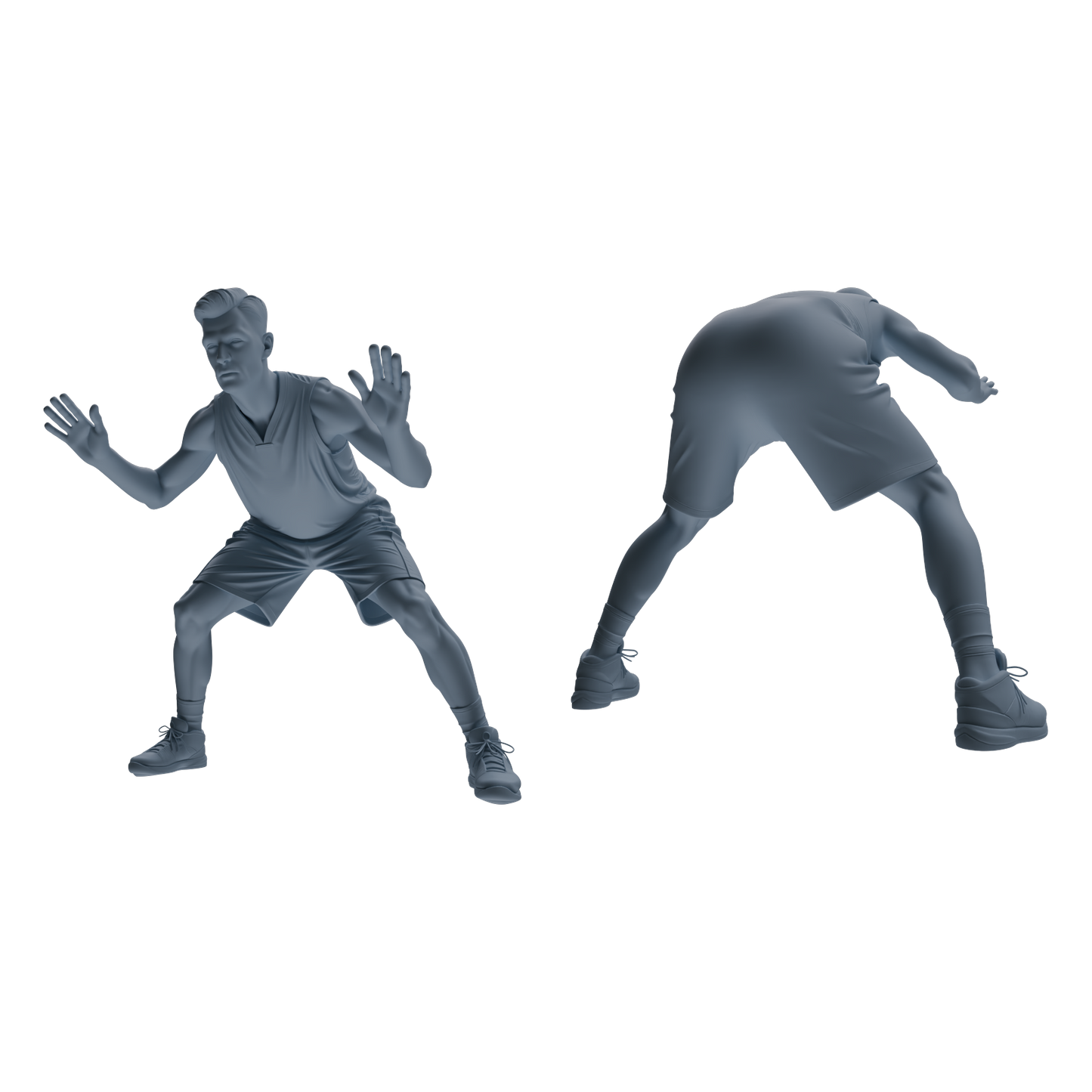 MRY-SFW LYTR806 Male Basketball Player Figure Modern Model 6 pcs Miniature Car Diorama Figures Scene Props Accessories Resin