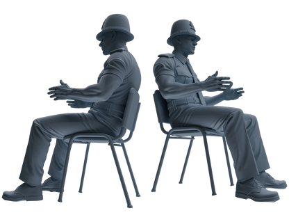MRY-SFW LYGR802 Modern British Police Six-Person Conversation Group