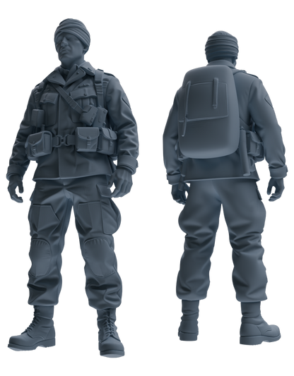 MRY-SFW SSTR192 Miniatures Soldier Model Kit Wounded Soldier Medical Pose Modern Model 6 pcs