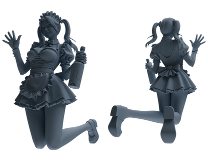 MRY-SFW LYTR875 Multi-scene Maid Girl Figure Modern Model 4 pcs